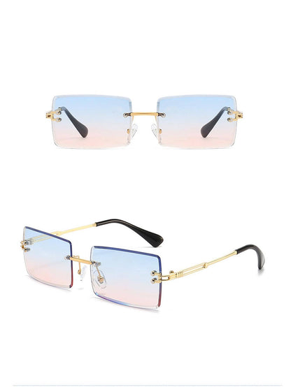 زوج من النظارات البحرية ذات الإطار المربع للنساء باللمسات الكلاسيكية، إكسسوارات للشاطئ والملابس الأنيقة للنساء في فصل الخريف والشتاء،