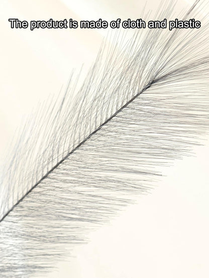 قطع عشب البامباس الاصطناعي الأنيق - مصنوع من قماش البوليستر ناعم وسريع, بطول 43 سم (16.9 بوصة)