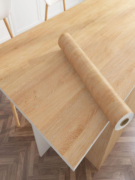 لفة ورق جدران بنمط خشبي