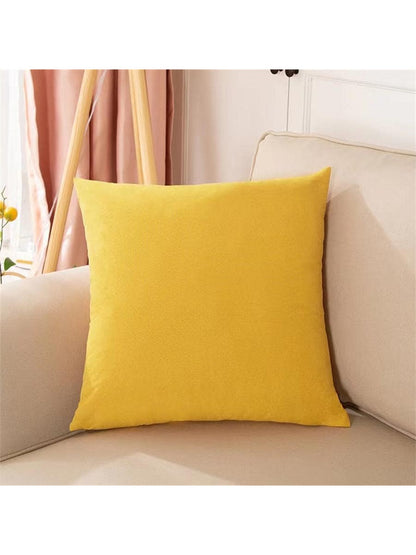 غطاء وسادة قطني بلون واحد لطيف باللون الوردي ، والأخضر ، والأزرق، وغيرها