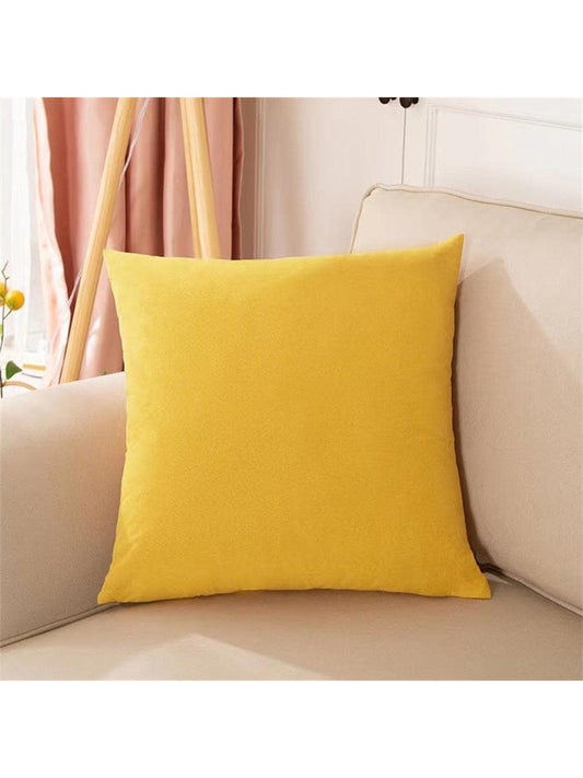 غطاء وسادة قطني بلون واحد لطيف باللون الوردي ، والأخضر ، والأزرق، وغيرها