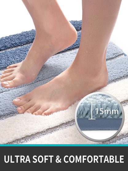 حصيرة حمام ألوان متجانسة مانع للانزلاق قطعة واحدة