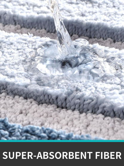 حصيرة حمام ألوان متجانسة مانع للانزلاق قطعة واحدة