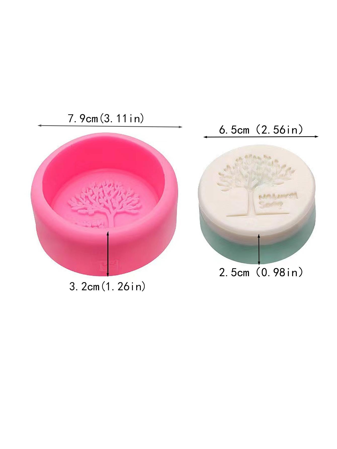 صابون طبيعي مصنوع يدويًا بنمط شجرة قطعة واحدة، لإعداد الشموع والجص والسيليكون المعطر والتشكيل الناعم