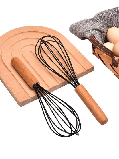 قطعة واحدة يدوي مخفقه البيض استدام بيت مزج عصا بيضة كريم خفاقة خبز المطبخ أدوات أسود