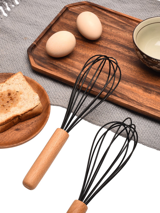 قطعة واحدة يدوي مخفقه البيض استدام بيت مزج عصا بيضة كريم خفاقة خبز المطبخ أدوات أسود