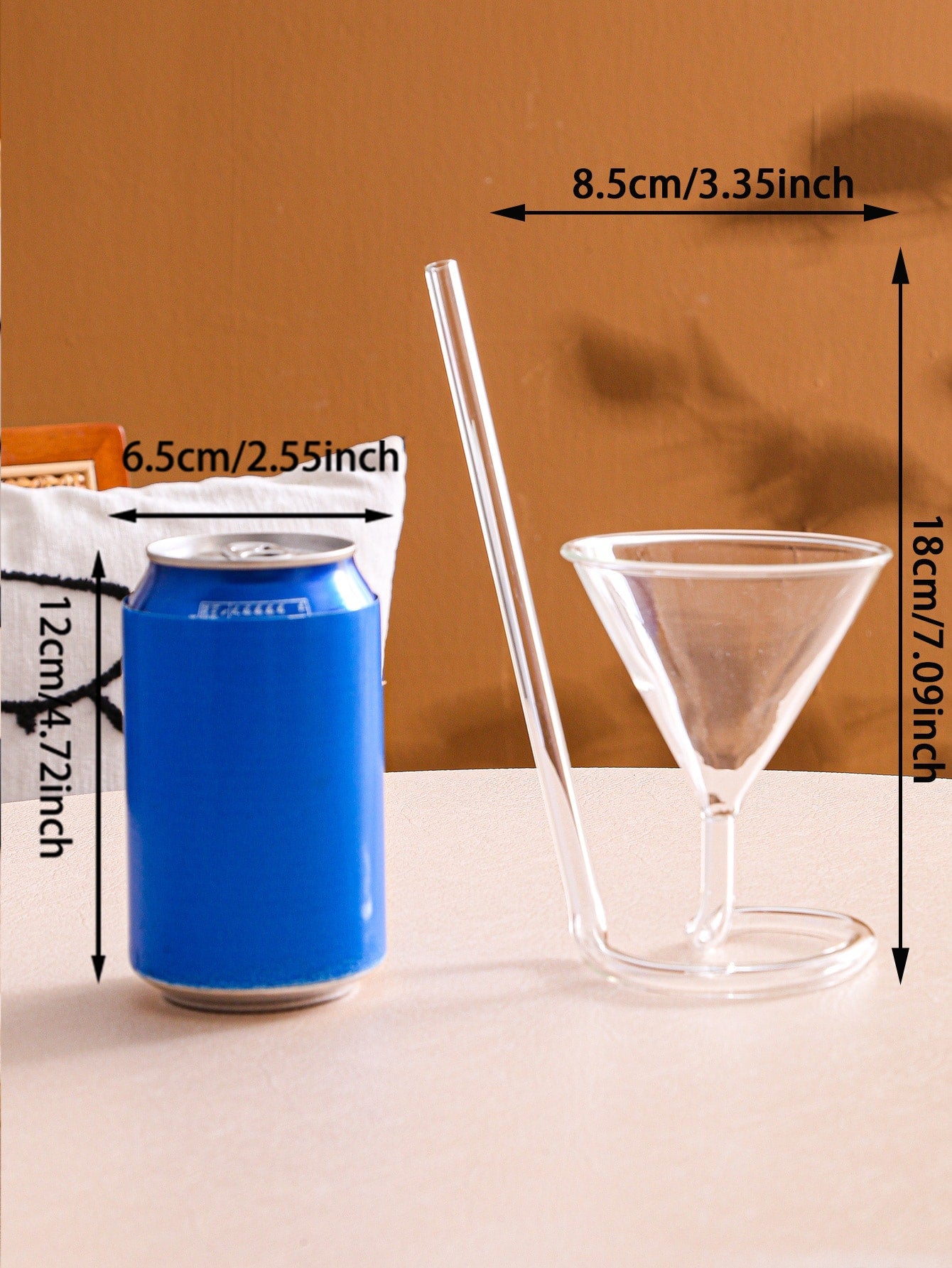 فنجان إبداع زجاج عصير قطعة واحدة