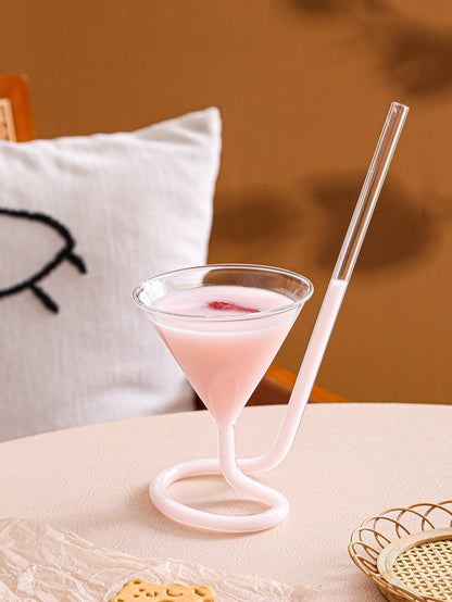 فنجان إبداع زجاج عصير قطعة واحدة