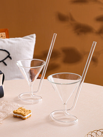 فنجان إبداع زجاج عصير قطعة واحدة