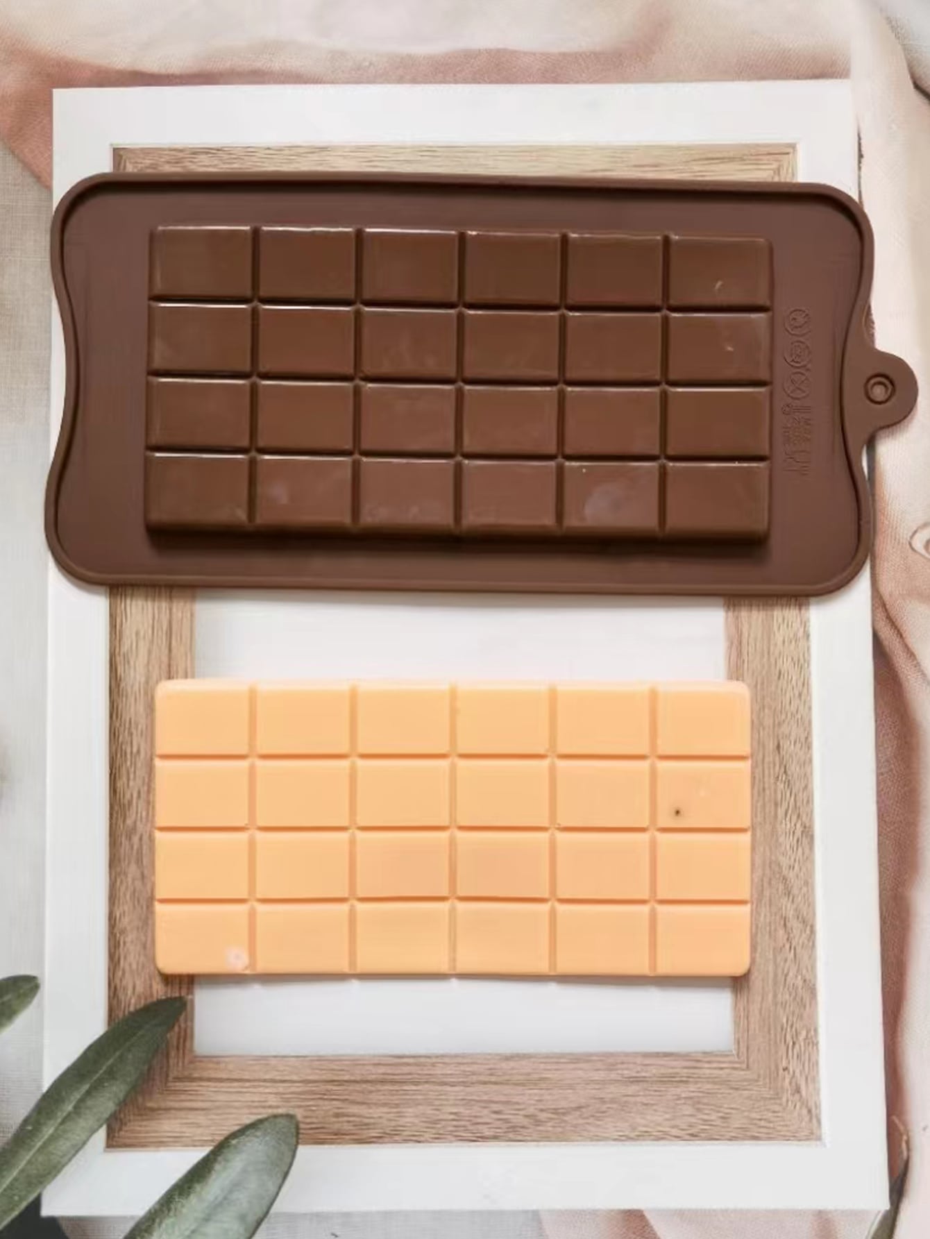 قطعة واحدة 24 تجويف مستطيل شكل قالب شوكولاتة , سيليكون , قالب حلوى فندان الى DIY خبز