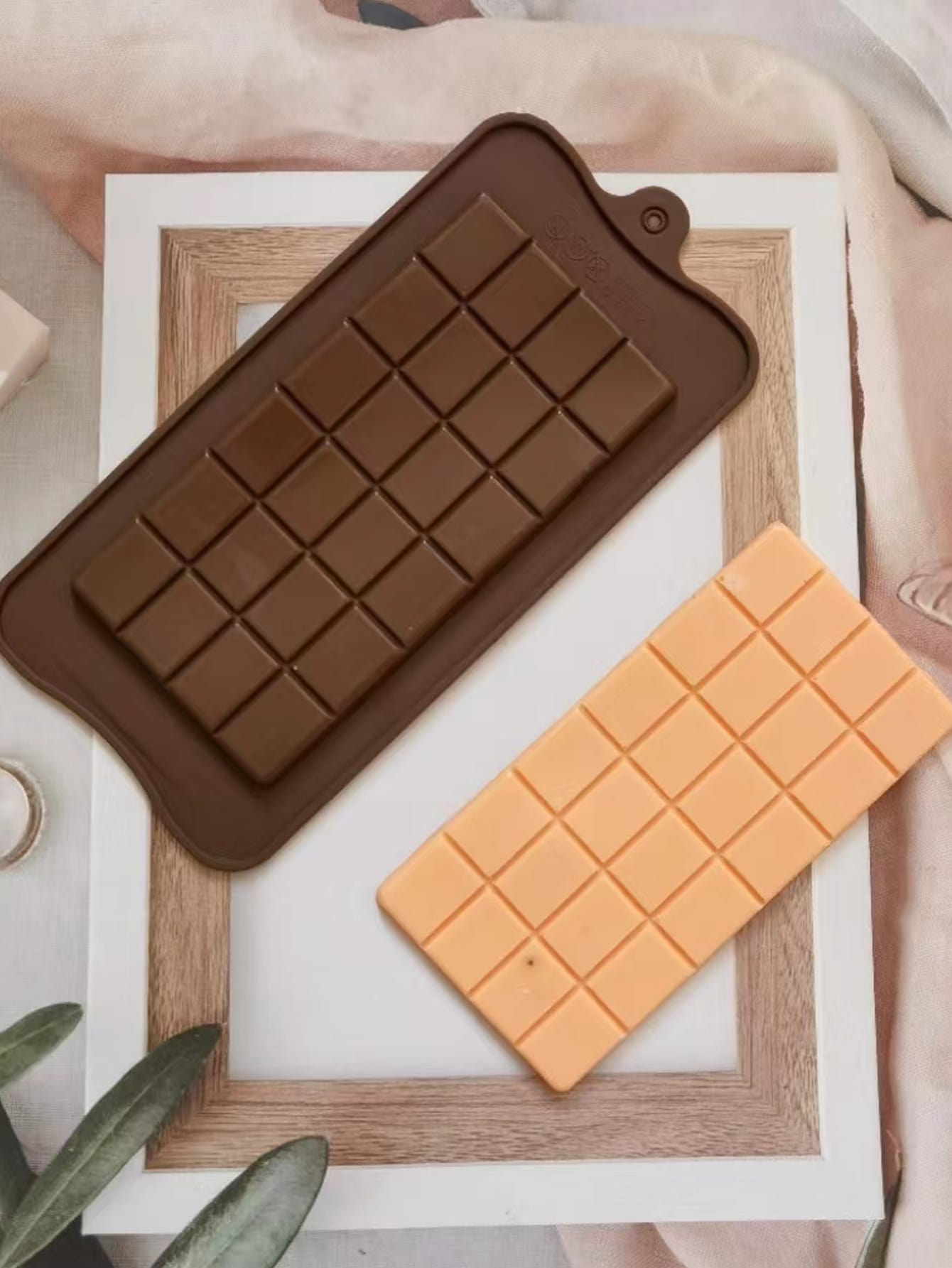 قطعة واحدة 24 تجويف مستطيل شكل قالب شوكولاتة , سيليكون , قالب حلوى فندان الى DIY خبز