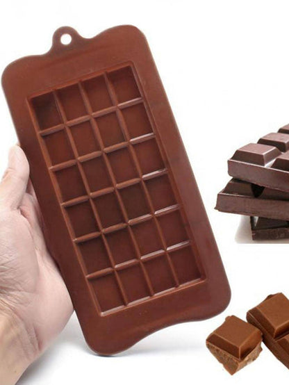 قطعة واحدة 24 تجويف مستطيل شكل قالب شوكولاتة , سيليكون , قالب حلوى فندان الى DIY خبز