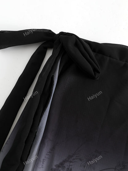 تنورة ساحلي وصول المخزون الجديد مثير & أهيف شيفون