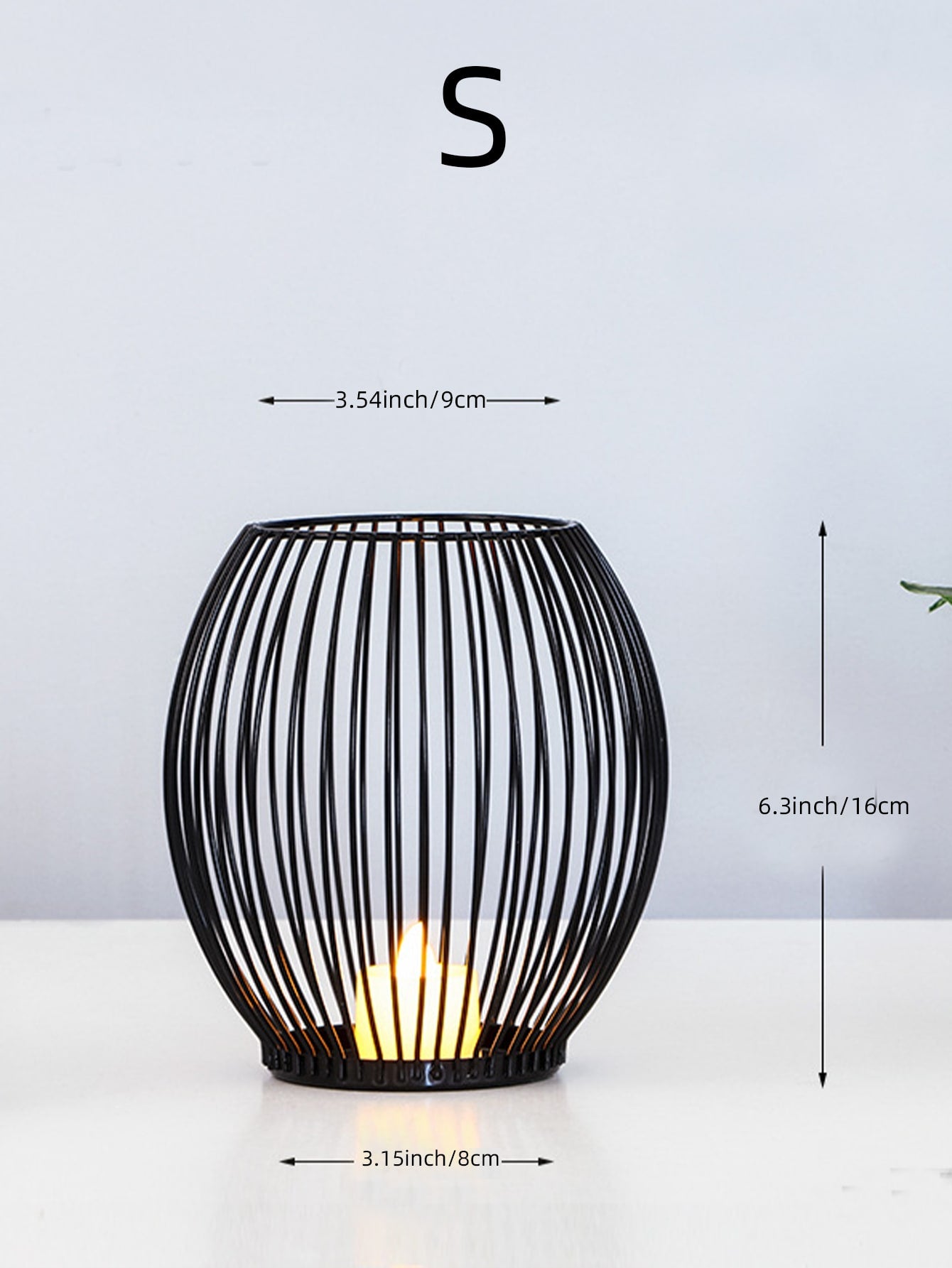 شمعدان حديد أسود زخرفي، أفضل الهدايا