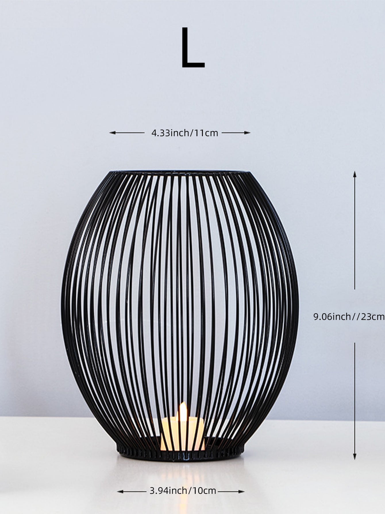 شمعدان حديد أسود زخرفي، أفضل الهدايا