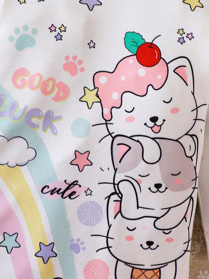 فستان هودي صور رسوم كارتون للبنات الاطفال