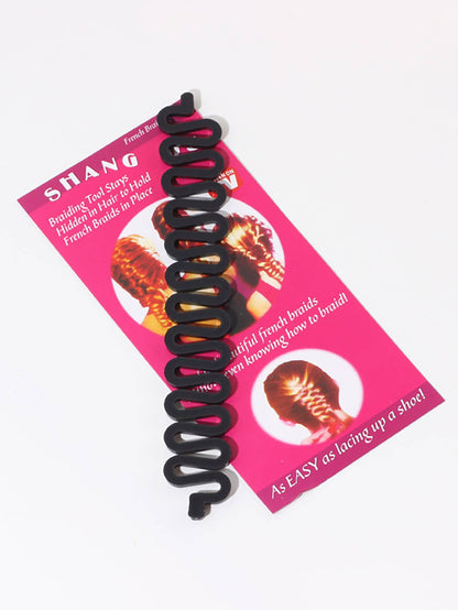 قطعة واحدة من أداة تجديل الشعر من هيكل السمكة والتموج ، صانع تصفيف الشعر والكعك