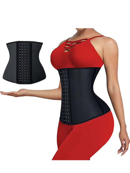 قطعة واحدة للنساء يوجا اللياقة البدنية صنارة قابل للتعديل جسم منحوت حزام الخصر مع بلاستيك عظام و تحكم البطن