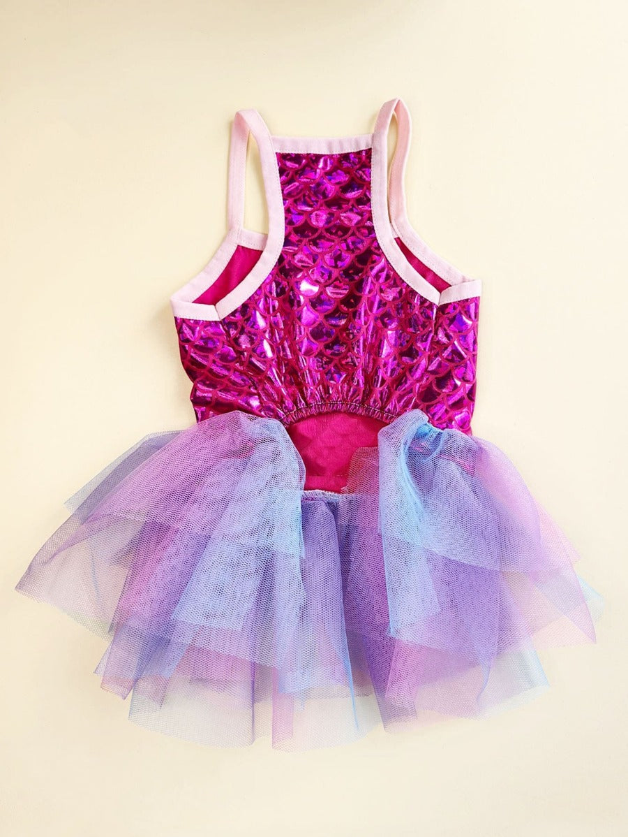 تنورة توتو 1 خلاب منحدر حورية البحر عقدة الفراشة منزلق