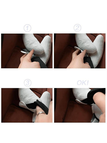 طقم واحد للاطفال رأس دعامة وسادة , شكل الموز البوليستر فايبر مقعد سيارة مسند الرأس وسادة , مناسب الى الاستخدام اليومي