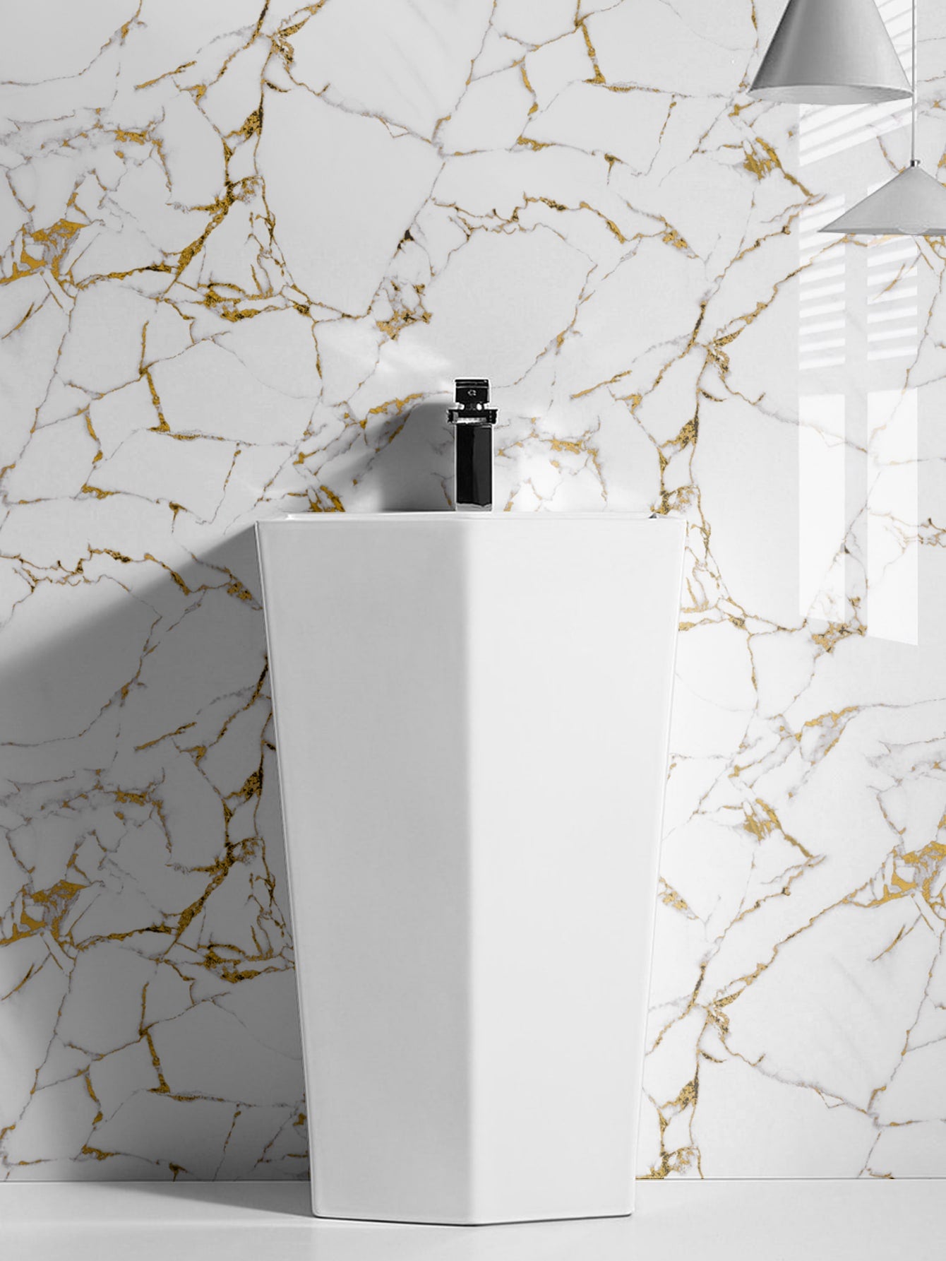 ملصقات مطبخ رخامي