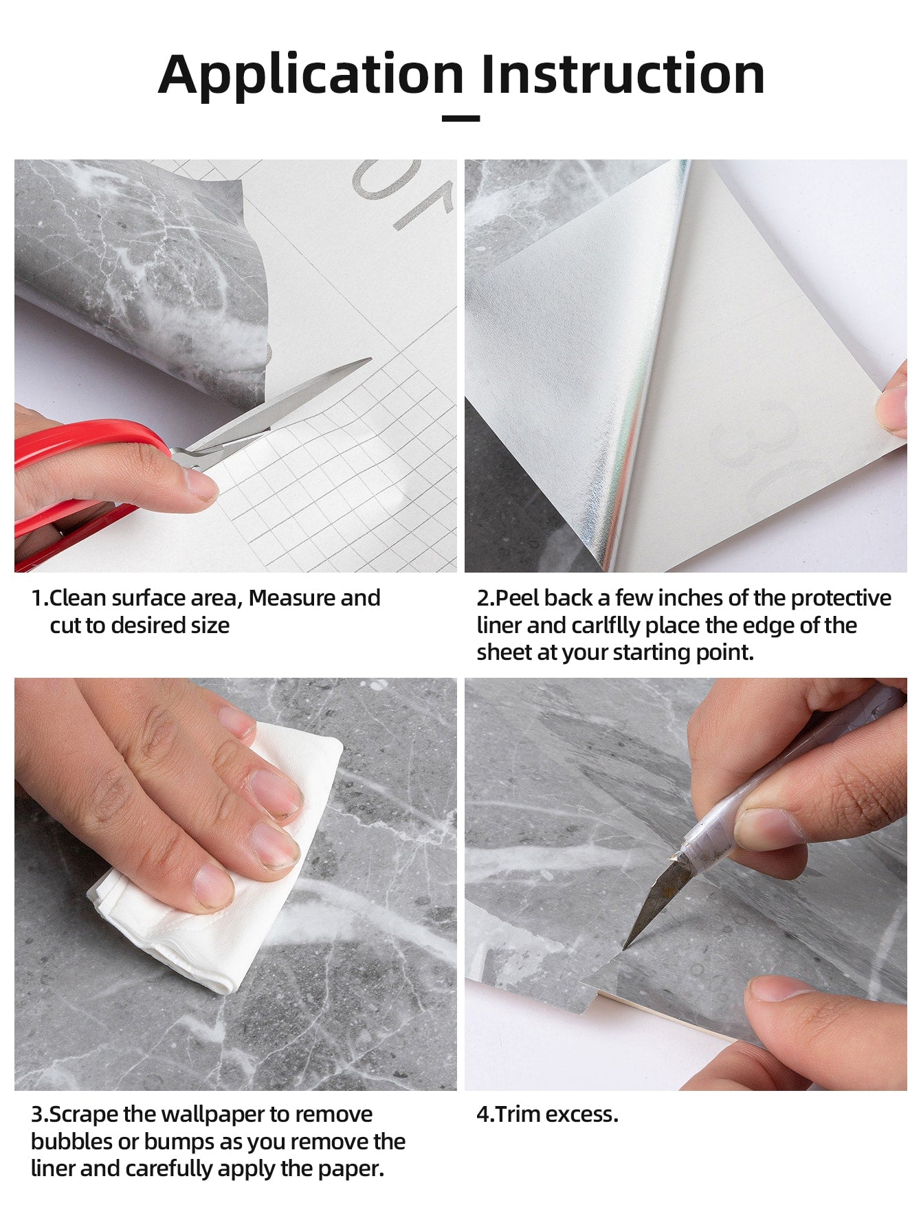 ملصقات مطبخ رخامي