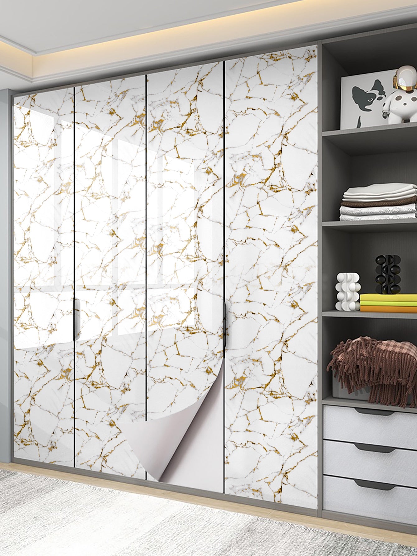 ملصقات مطبخ رخامي