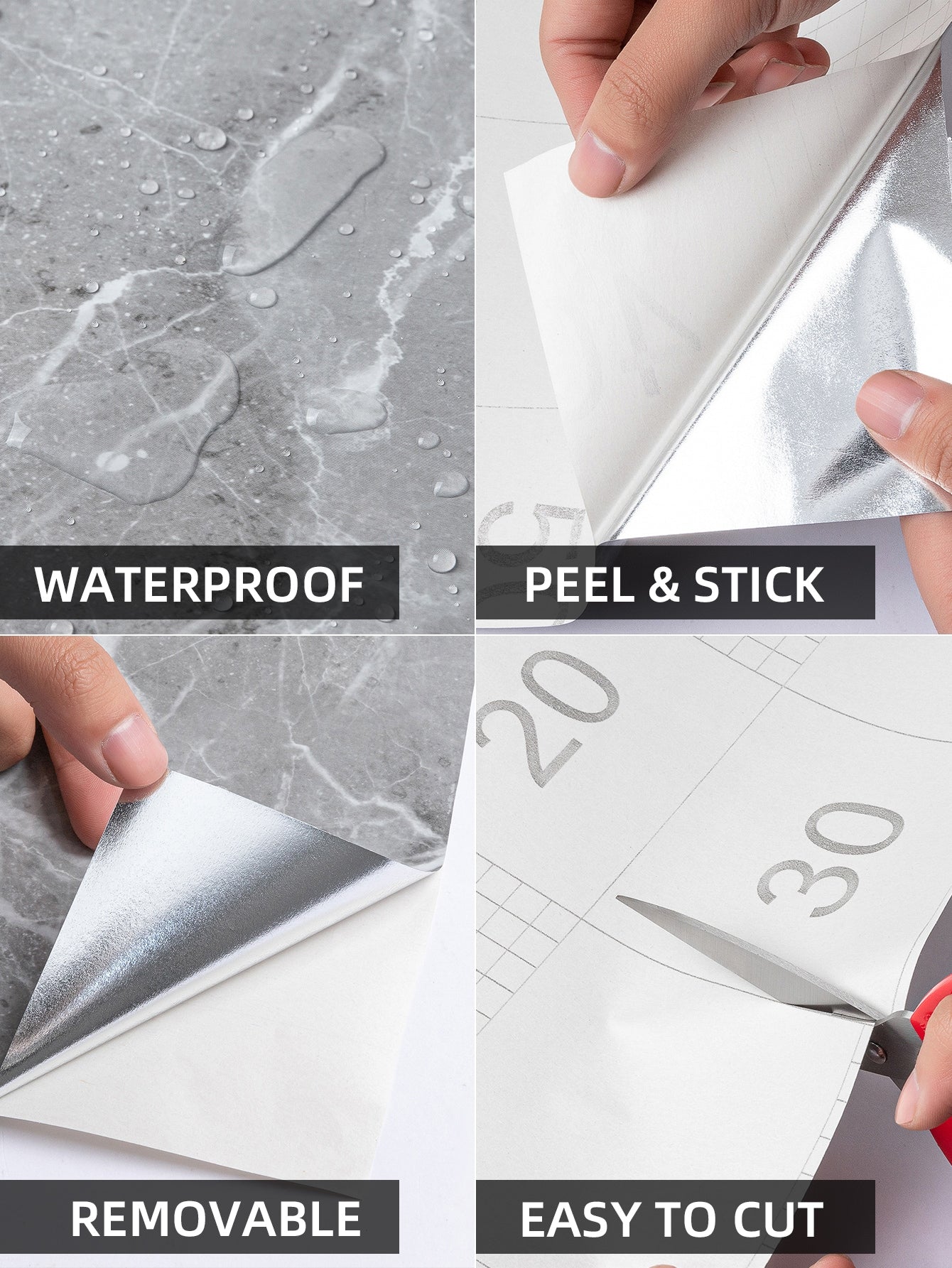 ملصقات مطبخ رخامي