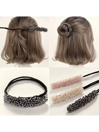 كعكة الشعر ودبوس الشعر