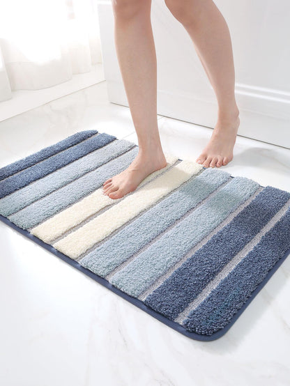 حصيرة حمام ألوان متجانسة مانع للانزلاق قطعة واحدة