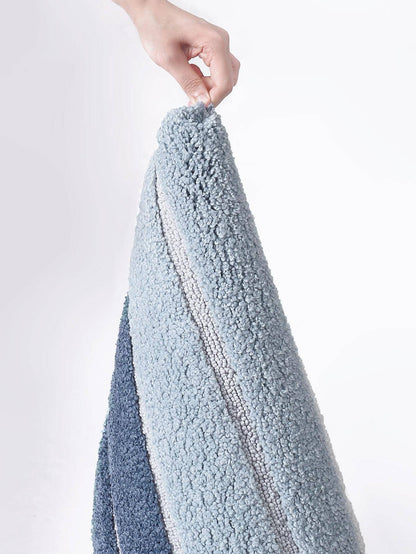 حصيرة حمام ألوان متجانسة مانع للانزلاق قطعة واحدة