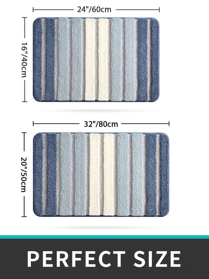 حصيرة حمام ألوان متجانسة مانع للانزلاق قطعة واحدة