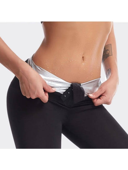 شورت ضاغط متعدد الألوان للنساء مصنوع من البوليستر قطعة واحدة للرياضة والخارج، سراويل تدريب امتصاص العرق للسونا ومصحح الشكل وشد الخصر