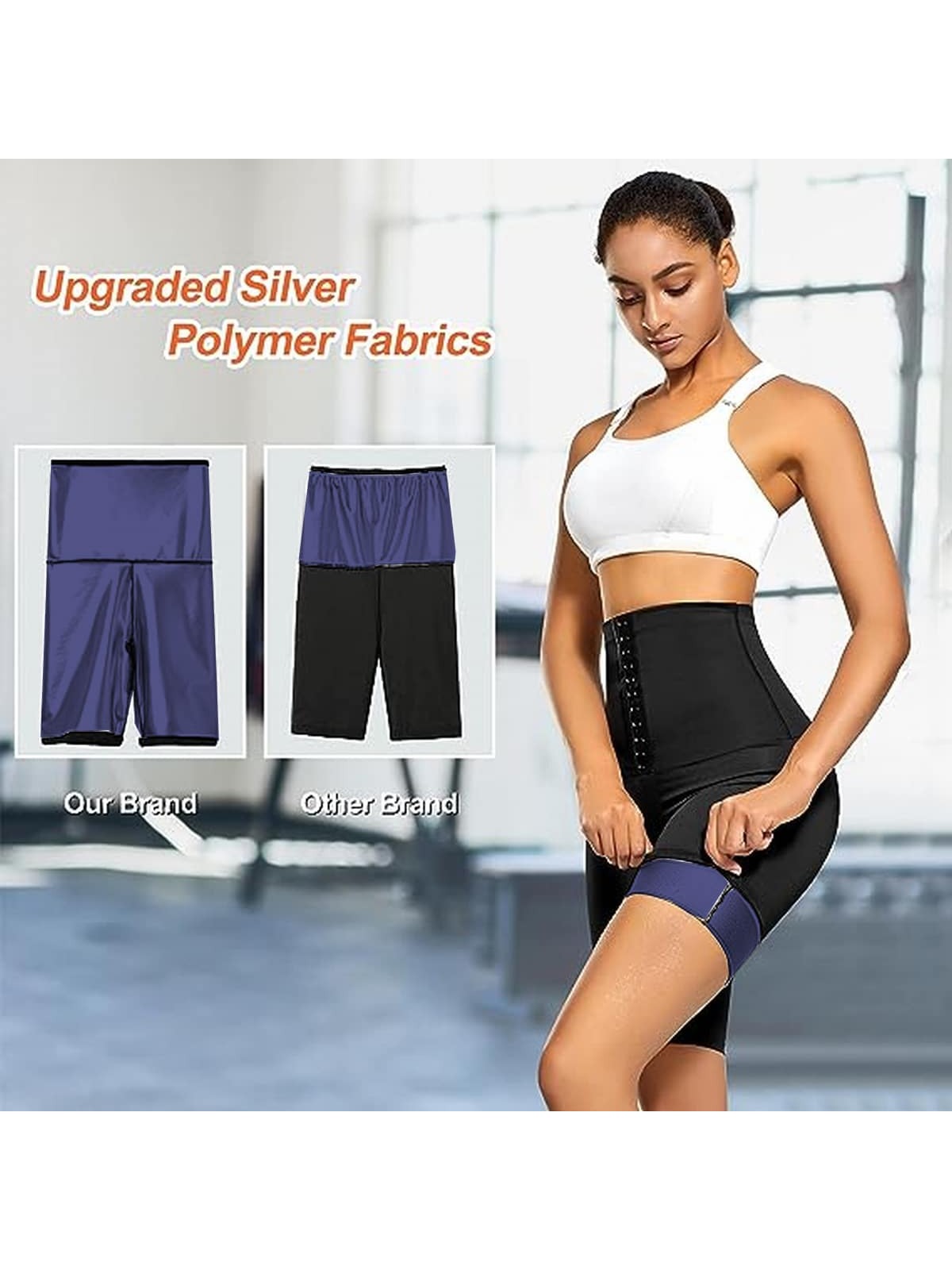 شورت رياضي خارجي للنساء من البوليستر متعدد الألوان قطعة واحدة، مثالي للتمرين