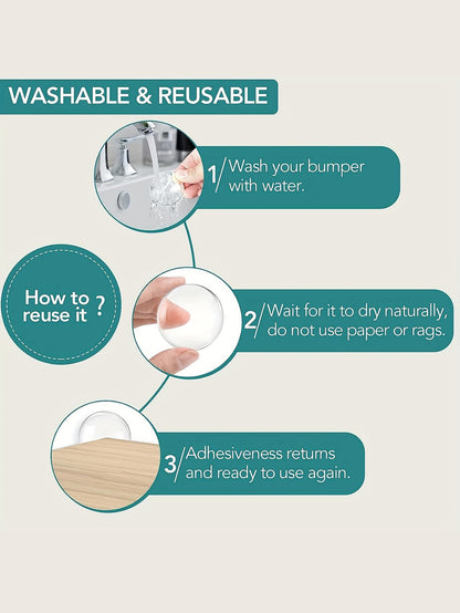 مامعاصرة للأبواب ب- 6 قطع من مواد السيليكون ، ملصقين للجدران للحماية مع وقف باب مطاطي من السيليكون، حامي عصري من الجدران