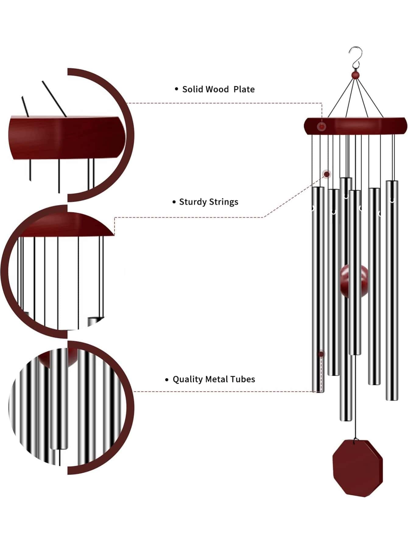 نغمات الرياح وزينة معلقة