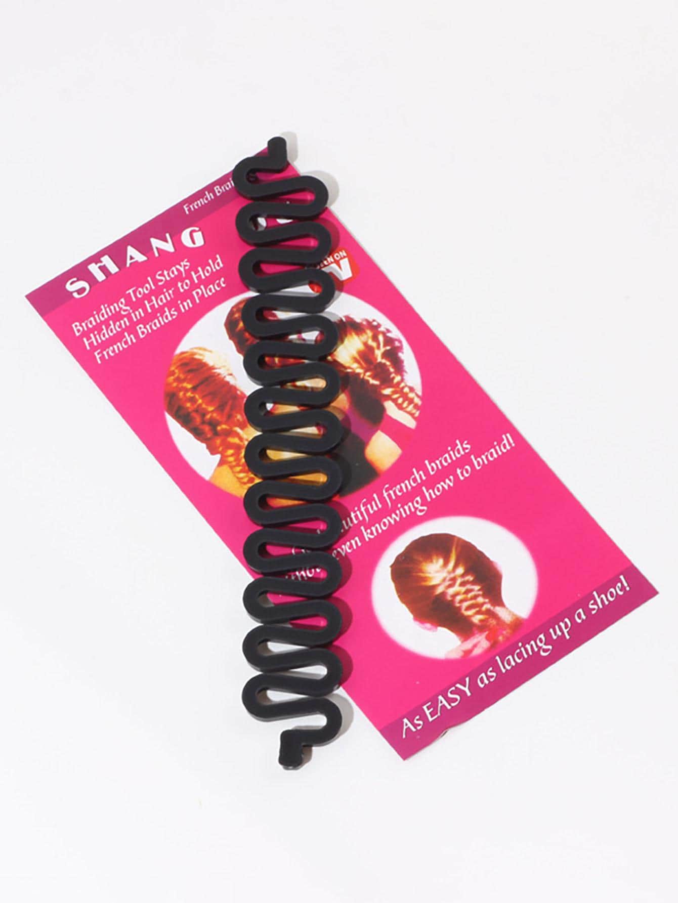 قطعة واحدة من أداة تجديل الشعر من هيكل السمكة والتموج ، صانع تصفيف الشعر والكعك