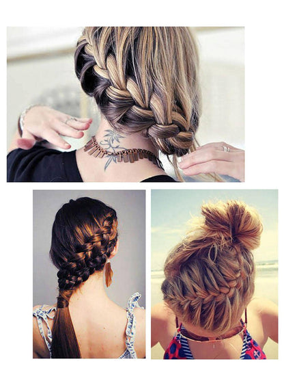 قطعة واحدة من أداة تجديل الشعر من هيكل السمكة والتموج ، صانع تصفيف الشعر والكعك