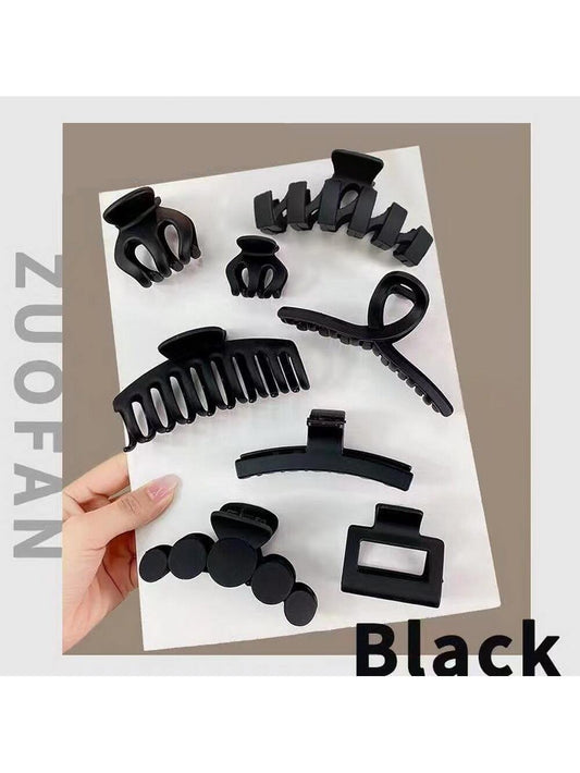 مشبك شعر كبير باللون الأزرق الكلاين للنساء مصنوع من الأكريليك 8 قطع, أنيق وشخصي مع طابع الأزياء المُتبعة، بسيط وأنيق، يتماشي مع الأسلوب الجامعي الكاجوال لإكسسوارات شعر السيدات، مناسب للنشاطات الخارجية مثل التسوق والمواعيد والأحتفالات والسفر والشواطئ والس