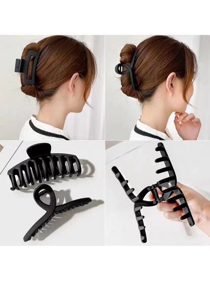 مشبك شعر كبير باللون الأزرق الكلاين للنساء مصنوع من الأكريليك 8 قطع, أنيق وشخصي مع طابع الأزياء المُتبعة، بسيط وأنيق، يتماشي مع الأسلوب الجامعي الكاجوال لإكسسوارات شعر السيدات، مناسب للنشاطات الخارجية مثل التسوق والمواعيد والأحتفالات والسفر والشواطئ والس