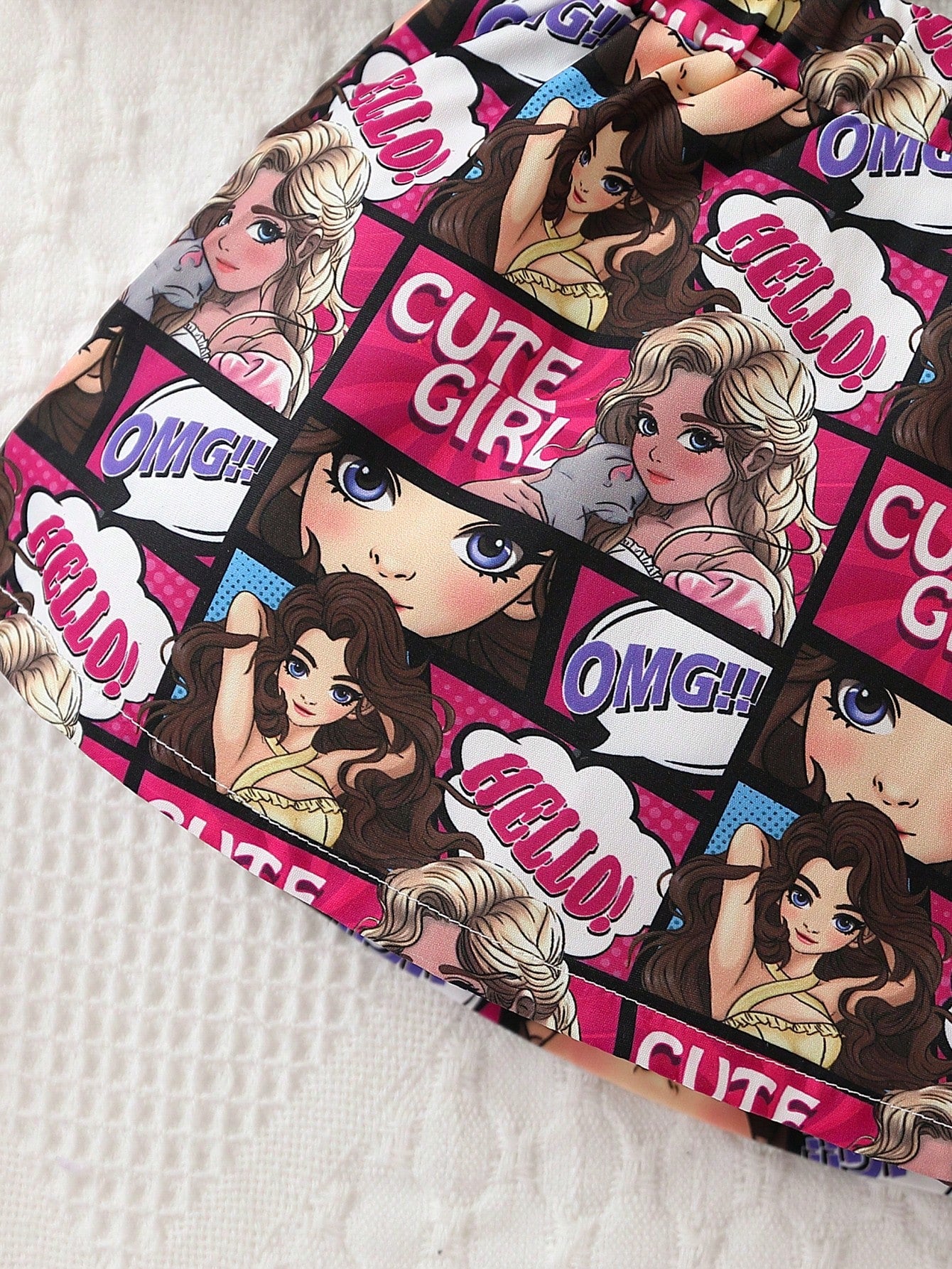 للبنات الاطفال جرافيك شخص صدرية كامي & سترة الكلية & تنورة