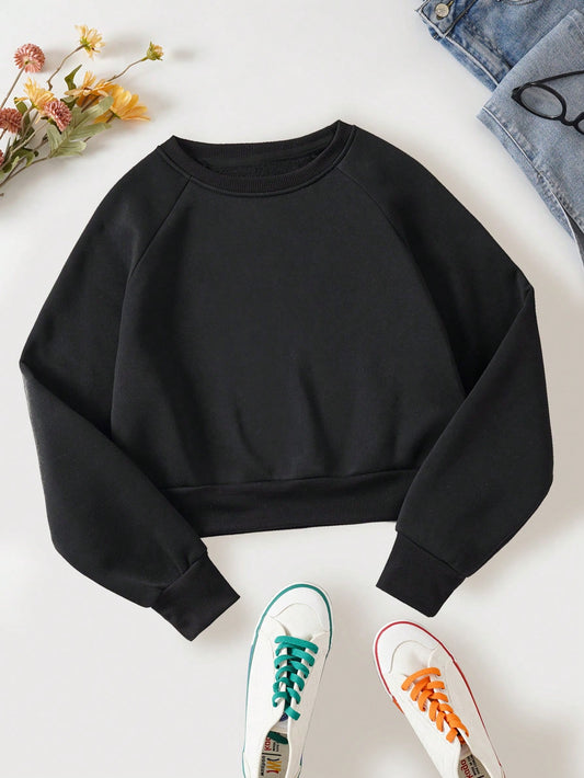 قميص ثقيل موحدة اللون اكمام راجلان مبطن حراري