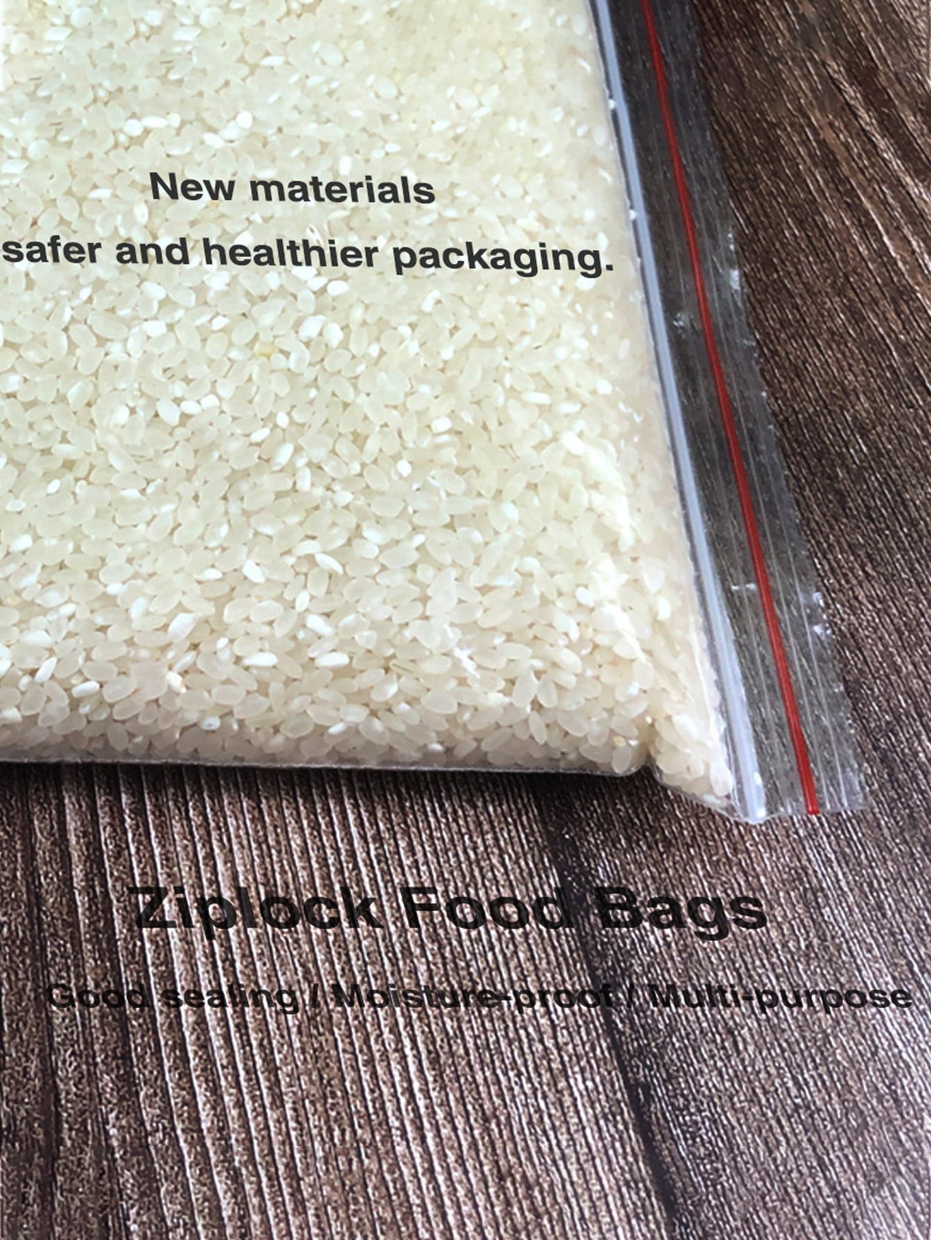 كيس مانع للرطوبة شفاف للتخزين الغذائي المتجدد 100 قطعة/حزمة