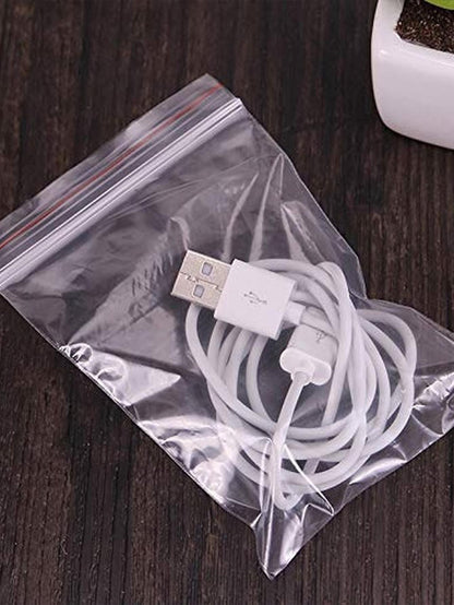 كيس مانع للرطوبة شفاف للتخزين الغذائي المتجدد 100 قطعة/حزمة