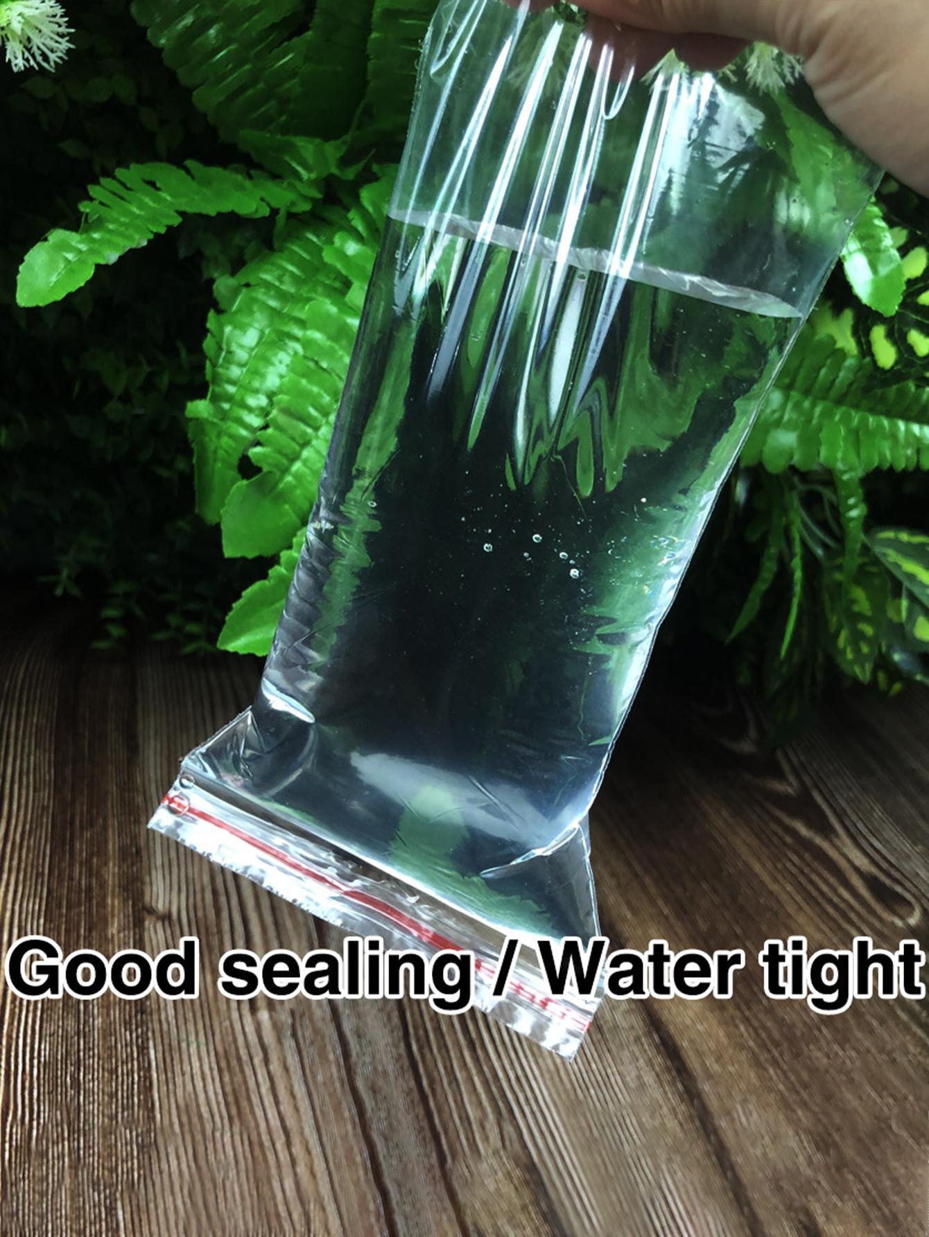 كيس مانع للرطوبة شفاف للتخزين الغذائي المتجدد 100 قطعة/حزمة