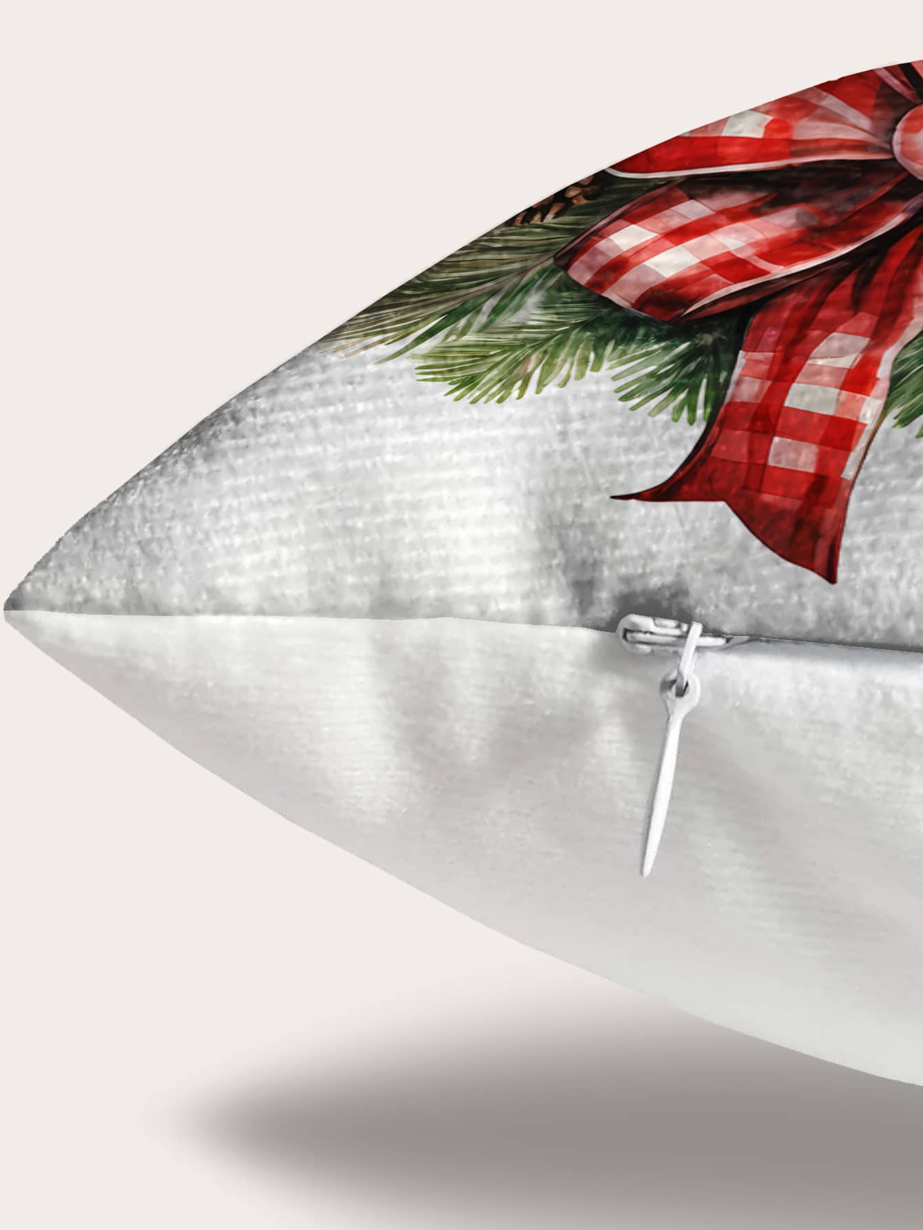 غطاء وسادة مطبوع رقميًا بنمط نباتي قطعة واحدة