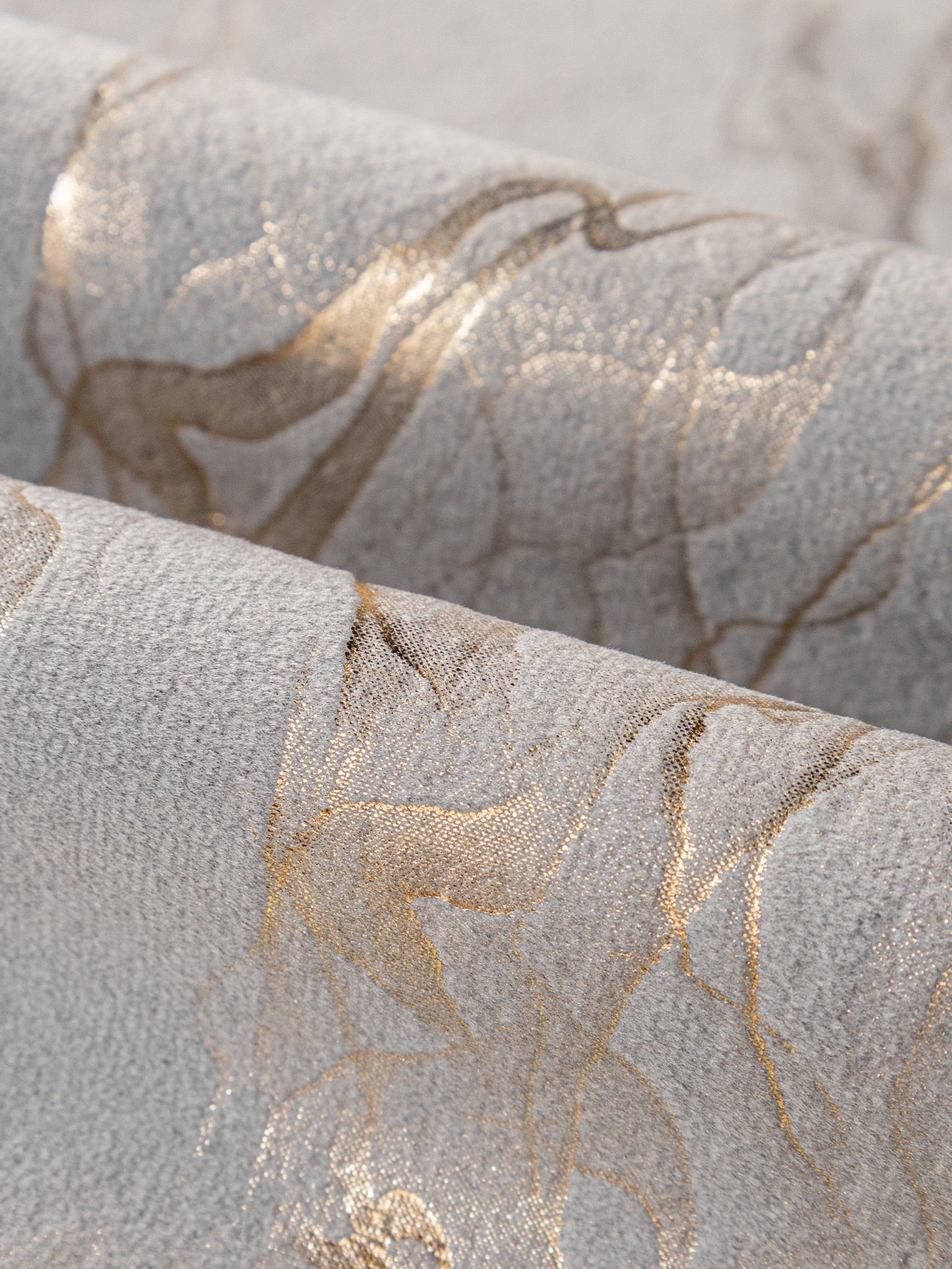 قطعة طقم غطاء أريكة جاكار بحافة ذهبية