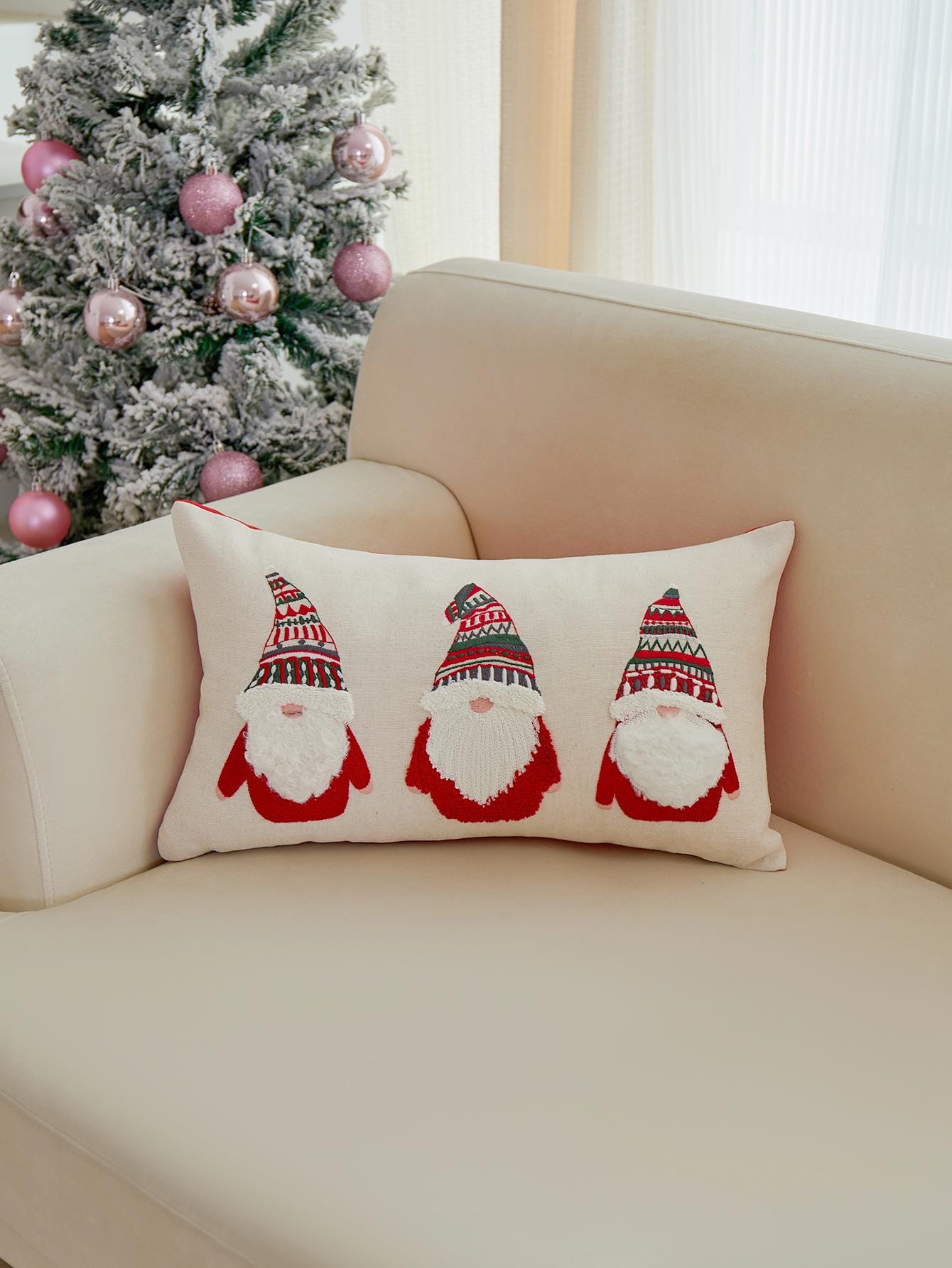 غطاء وسادة بطرز التطريز بشكل الجوز، ديكور منزلي للصالة وغرفة النوم