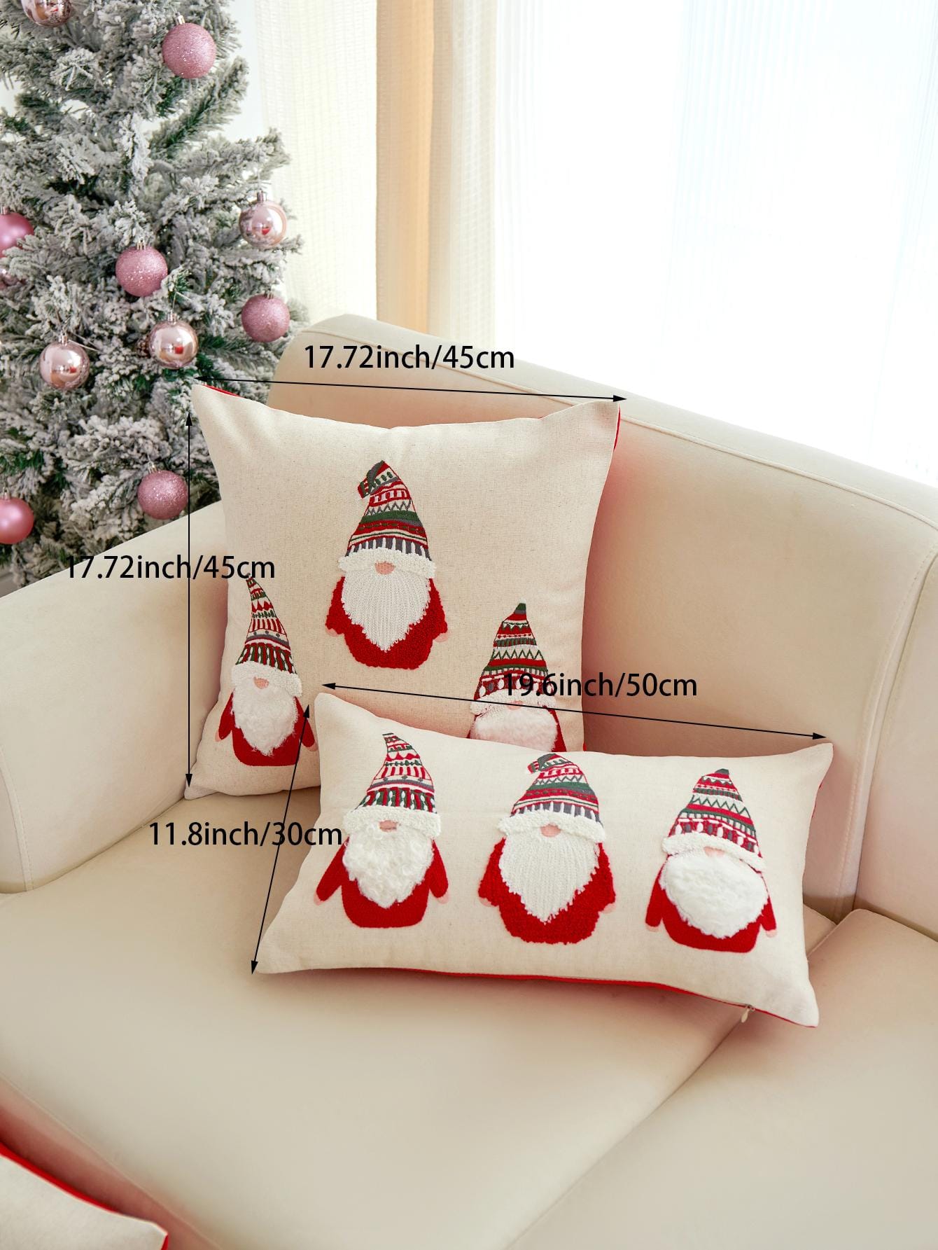 غطاء وسادة بطرز التطريز بشكل الجوز، ديكور منزلي للصالة وغرفة النوم