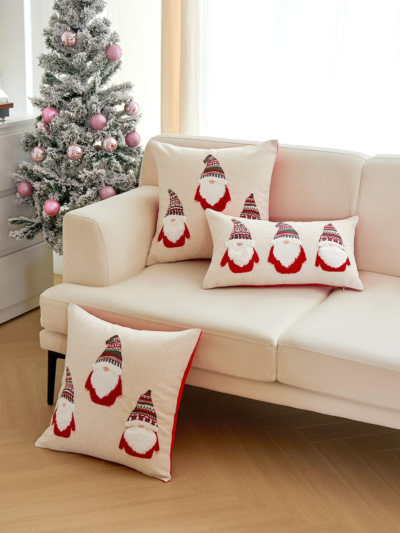 غطاء وسادة بطرز التطريز بشكل الجوز، ديكور منزلي للصالة وغرفة النوم